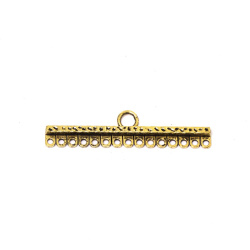 پایه دستبند طلایی مستطیل باریک 45mm