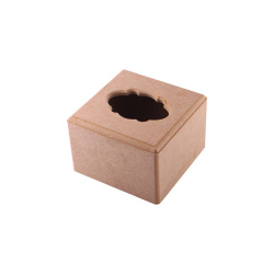 جعبه دستمال مربع طرح دار 15 سانتیمتر هور کد 5114