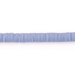 مهره فیمو واشری آبی روشن سایز 6mm