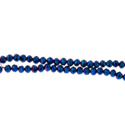 کریستال آبی هفت رنگ تراش خورده سایز 4mm