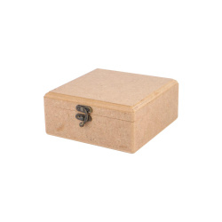 جعبه چوبی هور مربع 16*16 cm کد 3115