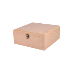 جعبه چوبی هور مربع 24*24 cm  کد 3119
