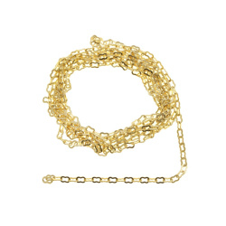 زنجیر شکل دار طلایی لایت سایز 2.5