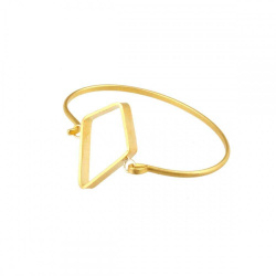 دستبند برنجی طلایی الماس 20*30 mm