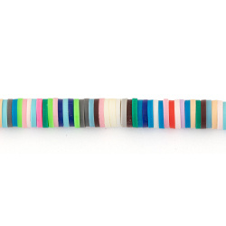 مهره فیمو واشری چند رنگ سایز 6mm