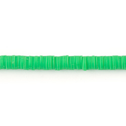 مهره فیمو واشری سبز کم رنگ سایز 6mm