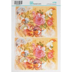 ترانسفر طرح گل سایز A3 کد 101