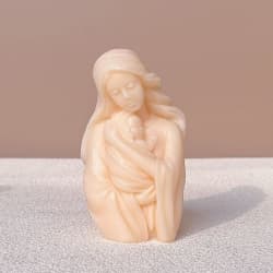 مولد سیلیکونی شمع کد۱۲۸ طرح مادر سایز cm 10*5 