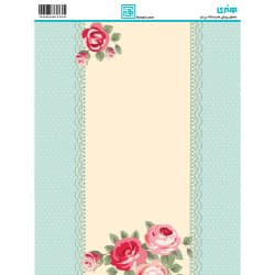 کاغذ دکوپاژ طرح گل سایز A4 کد 6164