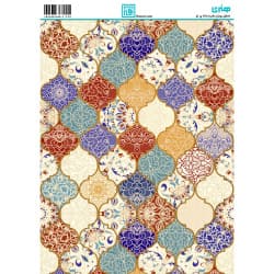 کاغذ دکوپاژ طرح اسلیمی سایز A4 کد 6175