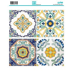 کاغذ دکوپاژ طرح اسلیمی سایز A4 کد 6176