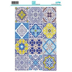کاغذ دکوپاژ طرح اسلیمی سایز A4 کد 6213