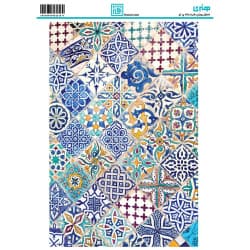 کاغذ دکوپاژ طرح کاشی سایز A4 کد 6231
