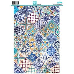 کاغذ دکوپاژ طرح کاشی سایز A4 کد 6243