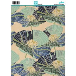کاغذ دکوپاژ طرح گل سایز A4 کد 6250