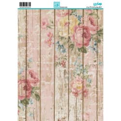 کاغذ دکوپاژ طرح گل سایز A4 کد 6253