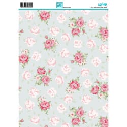 کاغذ دکوپاژ طرح گل سایز A4 کد 6262