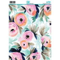 کاغذ دکوپاژ طرح گل سایز A4 کد 6267