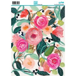 کاغذ دکوپاژ طرح گل سایز A4 کد 6268