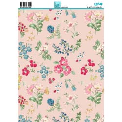 کاغذ دکوپاژ طرح گل سایز A4 کد 6269