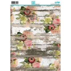 کاغذ دکوپاژ طرح گل سایز A4 کد 6274