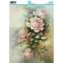 کاغذ دکوپاژ طرح گل سایز A4 کد 6279