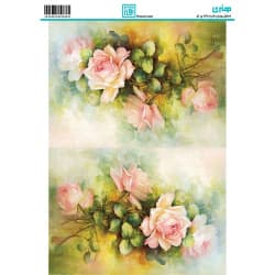کاغذ دکوپاژ طرح گل سایز A4 کد 6280