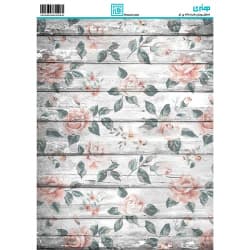 کاغذ دکوپاژ طرح گل سایز A4 کد 6282