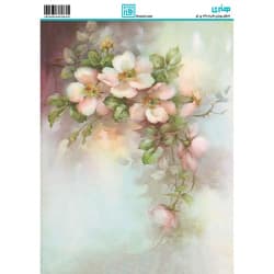 کاغذ دکوپاژ طرح گل سایز A4 کد 6302