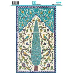 کاغذ دکوپاژ طرح کاشی سایز A4 کد 6309