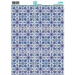 کاغذ دکوپاژ طرح کاشی سایز A4 کد 6314