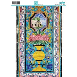 کاغذ دکوپاژ طرح کاشی سایز A4 کد 6317