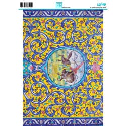 کاغذ دکوپاژ طرح کاشی سایز A4 کد 6322