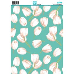 کاغذ دکوپاژ طرح گل سایز A4 کد 6323