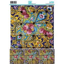 کاغذ دکوپاژ طرح کاشی سایز A4 کد 6325