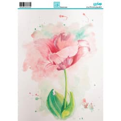 کاغذ دکوپاژ طرح گل سایز A4 کد 6333