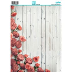 کاغذ دکوپاژ طرح گل سایز A4 کد 6334