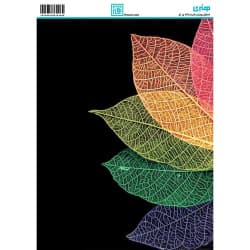 کاغذ دکوپاژ طرح برگ سایز A4 کد 6349