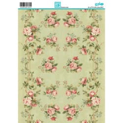 کاغذ دکوپاژ طرح گل سایز A4 کد 6352