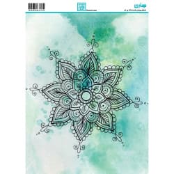 کاغذ دکوپاژ طرح اسلیمی سایز A4 کد 6370