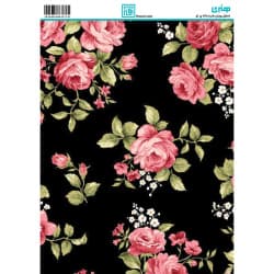 کاغذ دکوپاژ طرح گل سایز A4 کد 6372