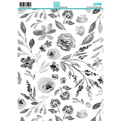 کاغذ دکوپاژ طرح گل سایز A4 کد 6394
