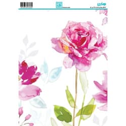 کاغذ دکوپاژ طرح گل سایز A4 کد 6396
