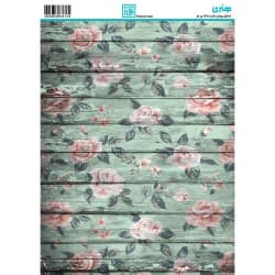 کاغذ دکوپاژ طرح گل سایز A4 کد 6410