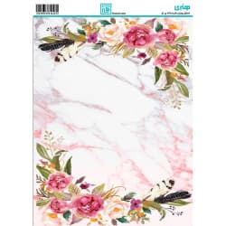 کاغذ دکوپاژ طرح گل سایز A4 کد 6420