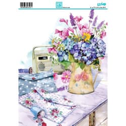 کاغذ دکوپاژ طرح آبرنگی سایز A4 کد 6421