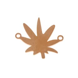 پلاک استیل طرح برگ 2*2 cm