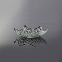 ظرف شیشه ای پیاله ستاره مشجر  کد 321 سایز 14cm
