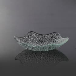 ظرف شیشه ای پیاله کنگره مشجر کد 323 سایز 14cm