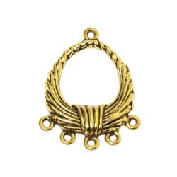 پایه گردنبند طلایی اشک 30mm